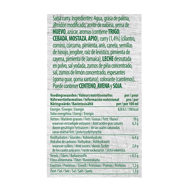 Knorr Salsa Líquida Curry lista para usar brik 1L - Las Salsas Líquidas Knorr te aseguran empezar cada servicio con salsas perfectas.
